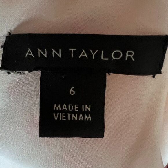 Ann Taylor Textured Tweed Fringe Shift Dress Size 6 - Picture 5 of 7